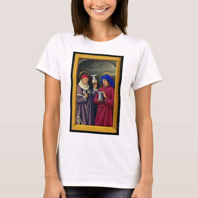 Saints Cosmas och Damian av Jean Bourdichon T Shirt (Framsida)