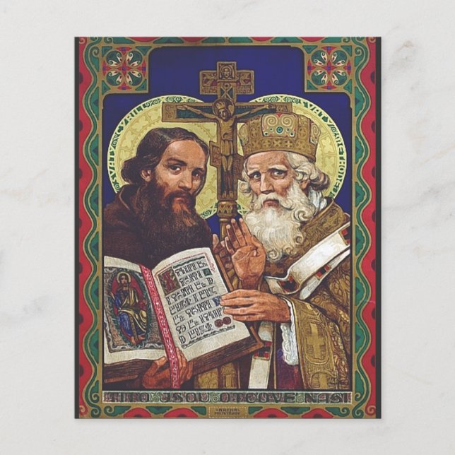 Saints Cyril och Methodius Patrons of Europe (Framsida)