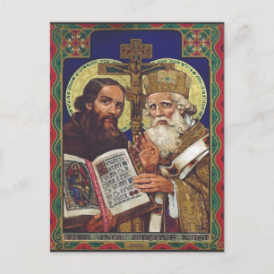 Saints Cyril och Methodius Patrons of Europe Vykort