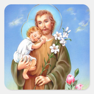 Saints "för St Joseph festmåltiddag" "lite av Fyrkantigt Klistermärke