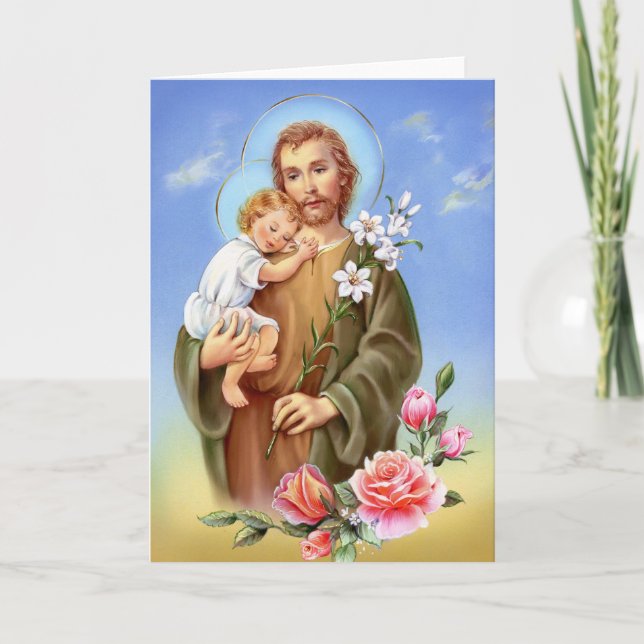 Saints "för St Joseph festmåltiddag" "lite av Kort (Framsida)