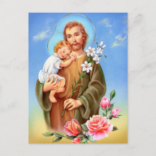 Saints "för St Joseph festmåltiddag" "lite av Vykort