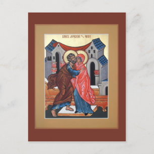 Saints Joachim och Anna Prayer Card Vykort