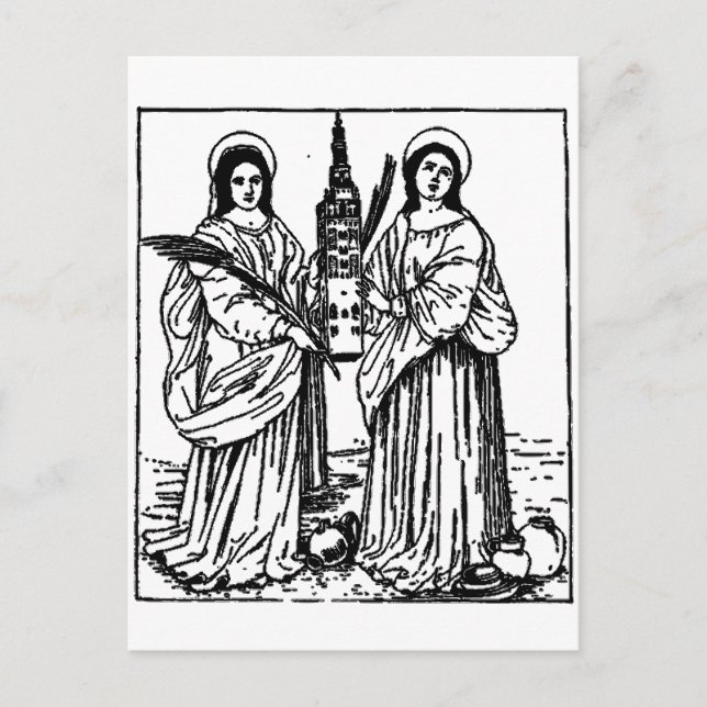 Saints Justa och Rufina patrons of Sevilla Vykort (Framsida)