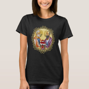 Saints Peter och Paul Catholique Feast Day Nycklar T Shirt