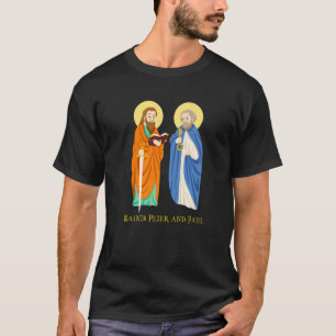 Saints Peter och Paul Catholique Feast Day Nycklar T Shirt