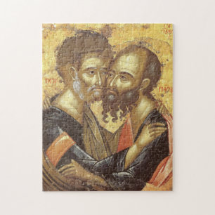 Saints Peter och Paul Orthodox Christian Icon Pussel