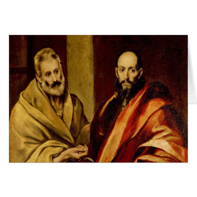 Saints Peter och Paul vid El Greco Hälsningskort (Framsidan Horizontal)