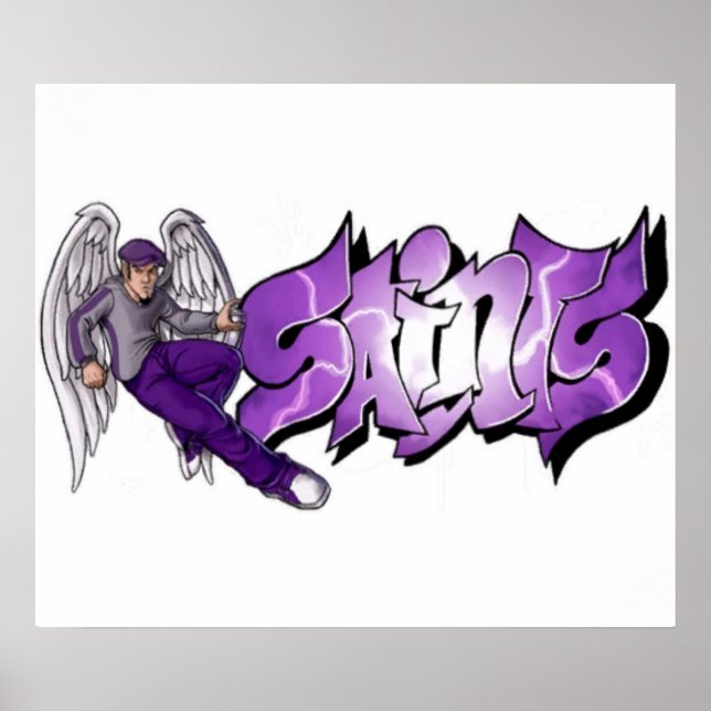 Saints Row Graffiti Poster (Framsidan)