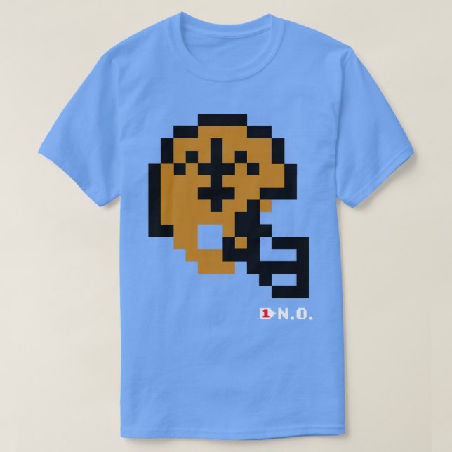 Saints Tecmo Bowl Helmet T Shirt (Design framsida)
