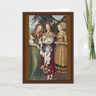 Saintsna Agnes och Dorothy Kunigunde vid Cranach Kort