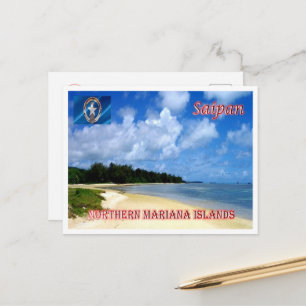Saipan - Nordmarianerna - Tanapag Beach Vykort