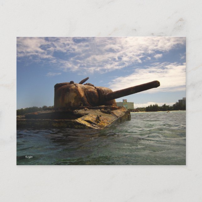 Saipan Past & Present Vykort (Framsida)