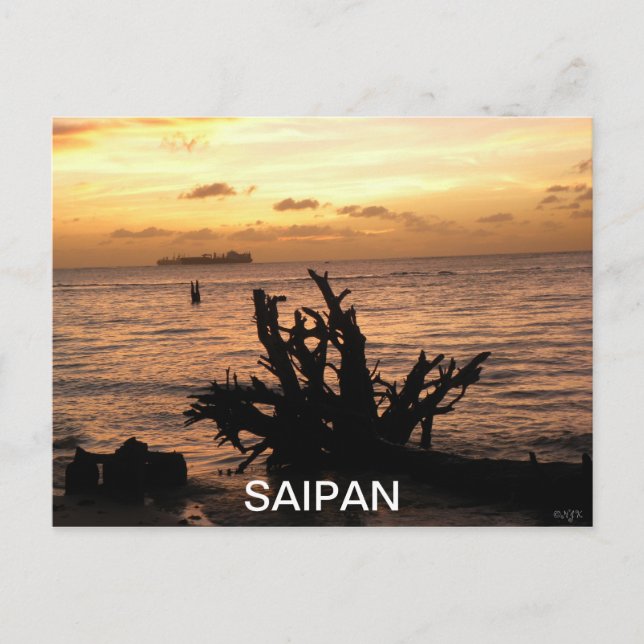 SAIPAN SUNSET VYKORT (Framsida)