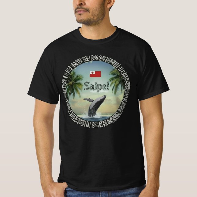 Saipe Tonga Eua val utanför elnätet på Stillahavsö T Shirt (Framsida)