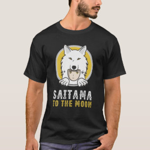 Saitama Inu Coin Millionaire Saitama till Måne T Shirt