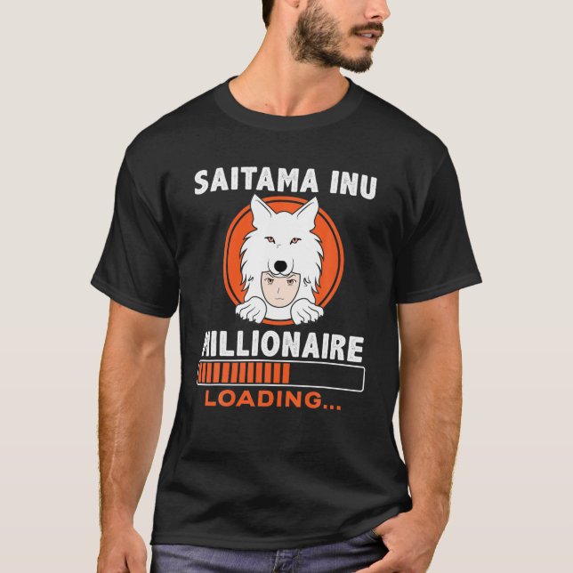 Saitama Inu-token för Millionaire Loading Token Co T Shirt (Framsida)