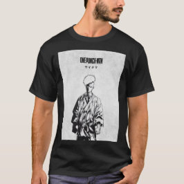 Saitama Manga Style Monochrome Poster T Shirt