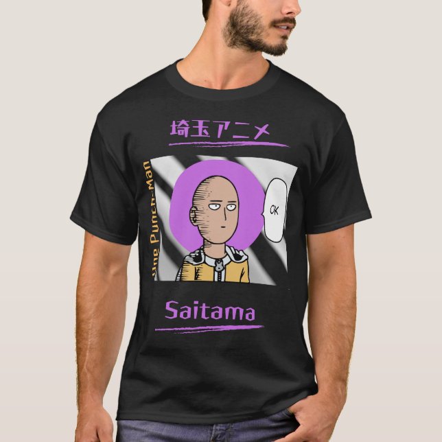 Saitama: The One Punch Wonder T Shirt (Framsida)