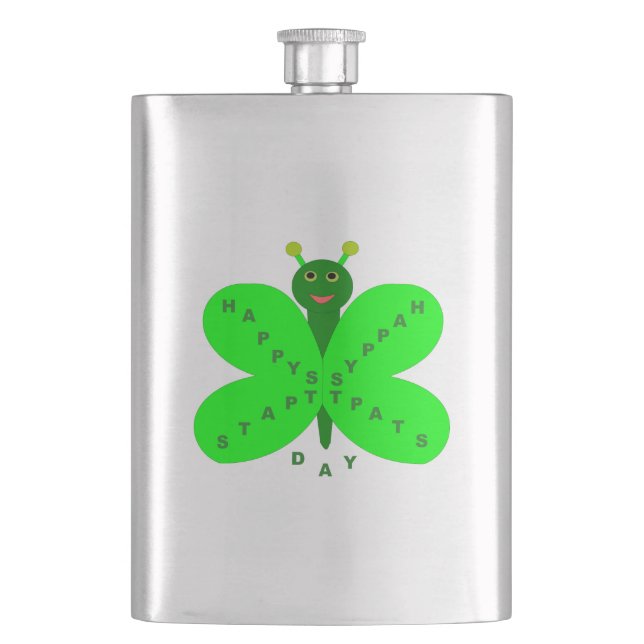 Saitn Patrick's Day Butterfly Flasks Fickplunta (Framsidan)