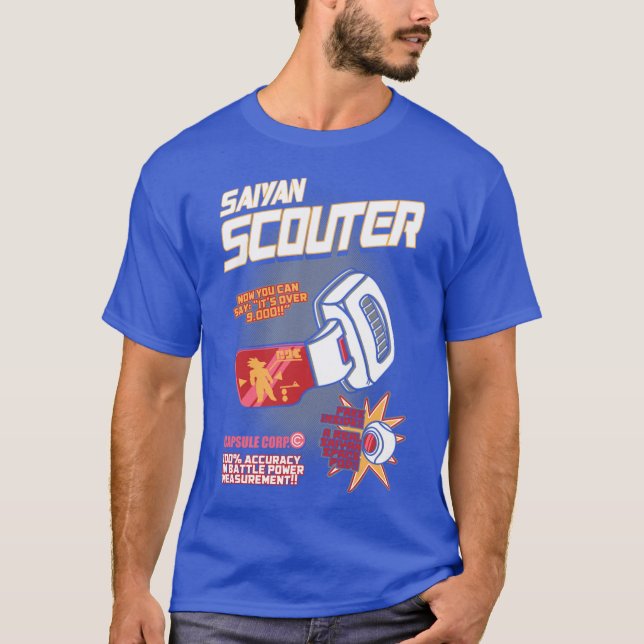 Saiyan Scouter rolig T Shirt (Framsida)