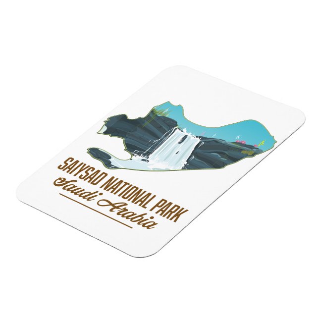 Saiysad National Park, Saudiarabien Magnet (Vänstra Sidan)