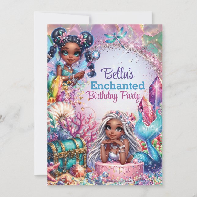 Sajkalsiréns fantasy-fest-inbjudan inbjudningar (Framsida)