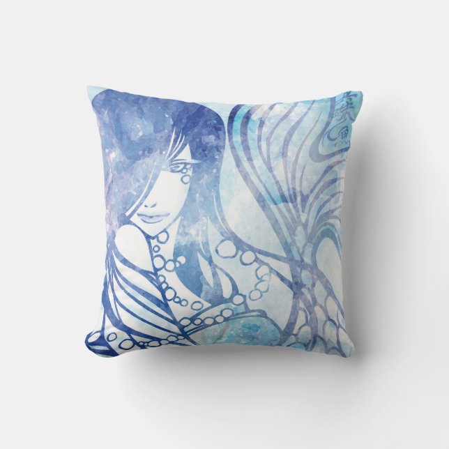 SajuArt Zen "Pärlemermaid" Kudd Kudde (Framsida)