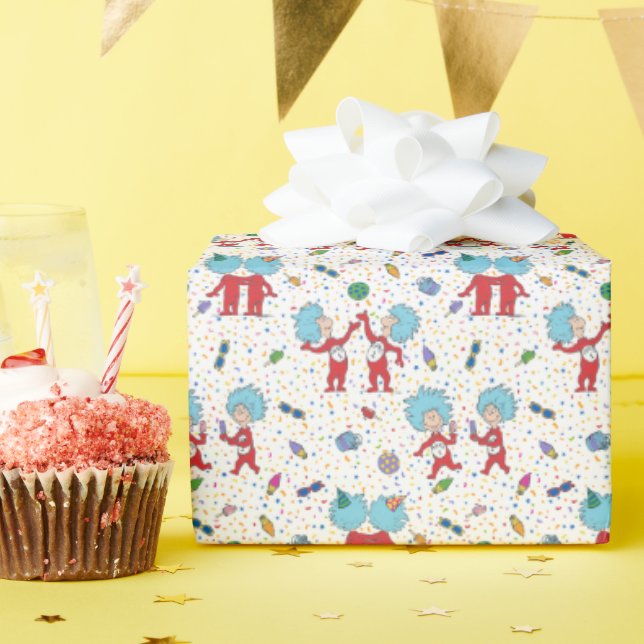 SAK 1 SAK 2 MÖNSTER FIRANDE PRESENTPAPPER (Födelsedagsfest)