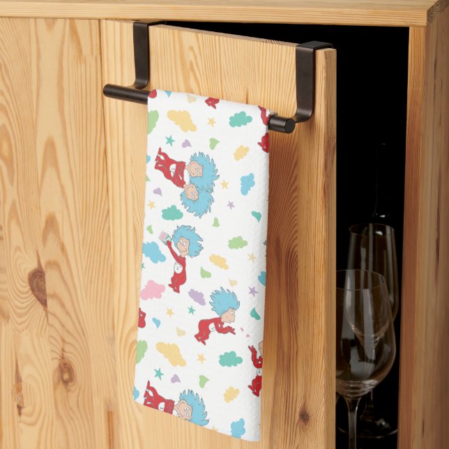 Sak 1 Sak 2 Söta Sak Mönster Kökshandduk (Thirds Fold)