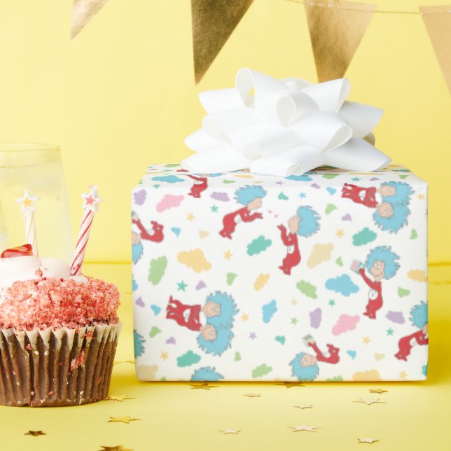 Sak 1 Sak 2 Söta Sak Mönster Presentpapper (Födelsedagsfest)