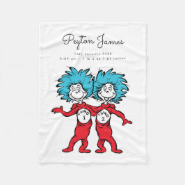 Sak 1 Sak 2 Twillingar Baby födelsetalen Ull Fleecefilt