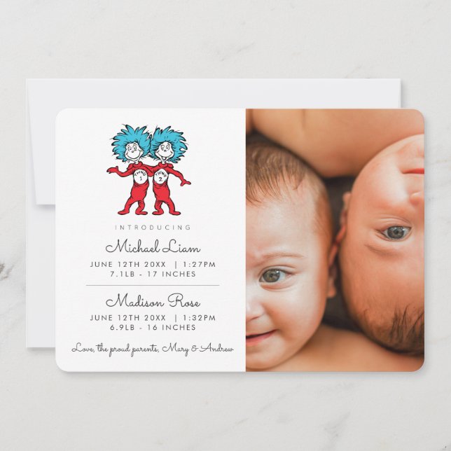 SAK 1 SAK 2 TWILLINGAR BABY INBJUDNINGAR (Framsida)