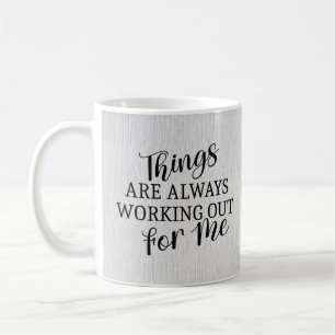 Sak arbetar alltid för mig kaffe mugg