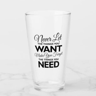 Sak ditt önskeglas kontra behov av glas
