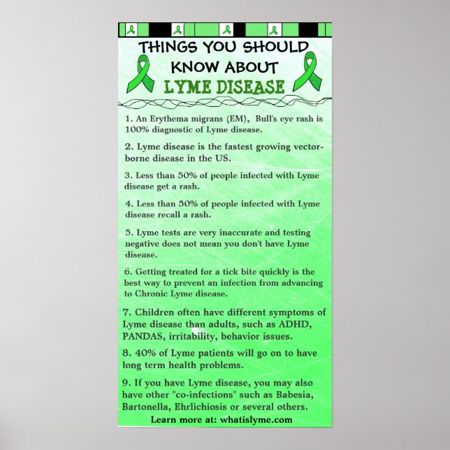 Sak Du borde veta om Lyme Disease Poster (Framsidan)