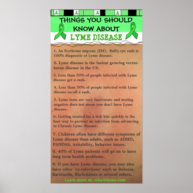 Sak Du borde veta om Lyme Disease Poster (Framsidan)