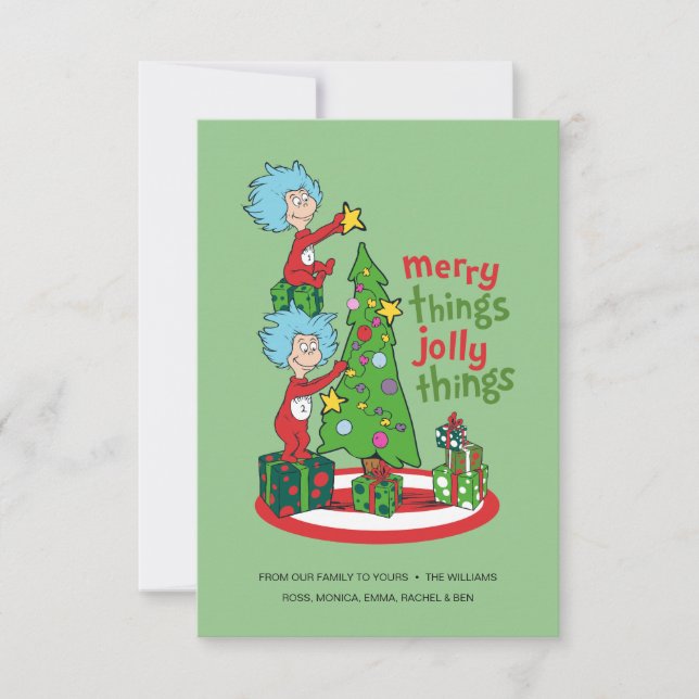 Sak Ett Sak Två Glada Saker Roliga Saker Kort (Framsida)