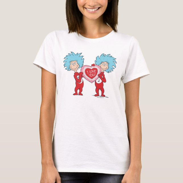 Sak Ett Sak Två Jag Älskar Dig T Shirt (Framsida)