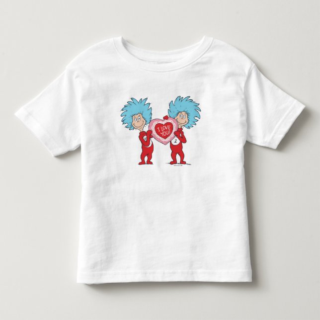Sak Ett Sak Två Jag Älskar Dig T Shirt (Framsida)