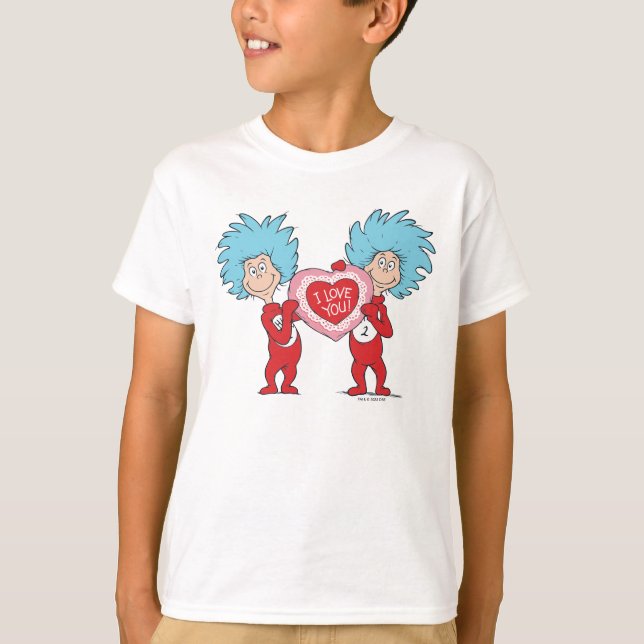 Sak Ett Sak Två Jag Älskar Dig T Shirt (Framsida)