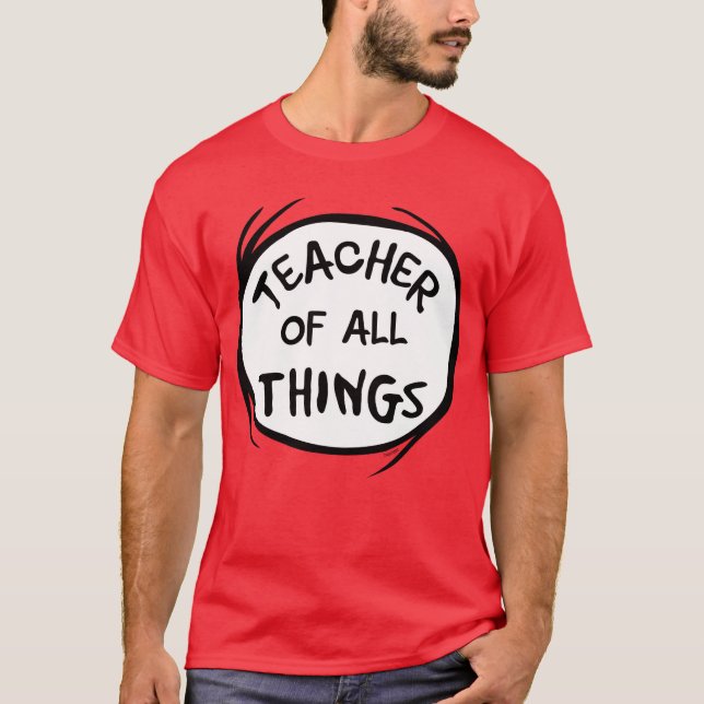 Sak Ett Sak Två - Lärare för alla Ting T Shirt (Framsida)