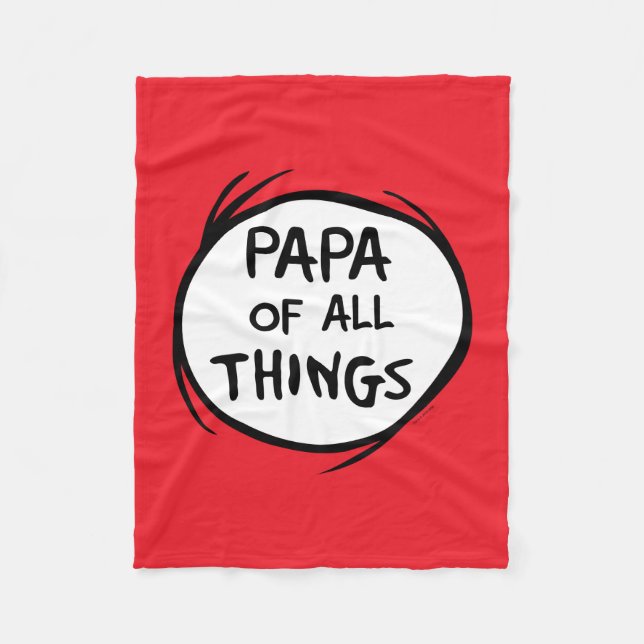 Sak Ett Sak Två - Pappa till alla Ting Fleecefilt (Framsidan)