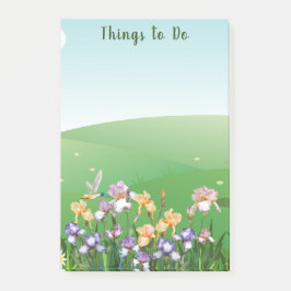 Sak för att stryka blomman post-it block