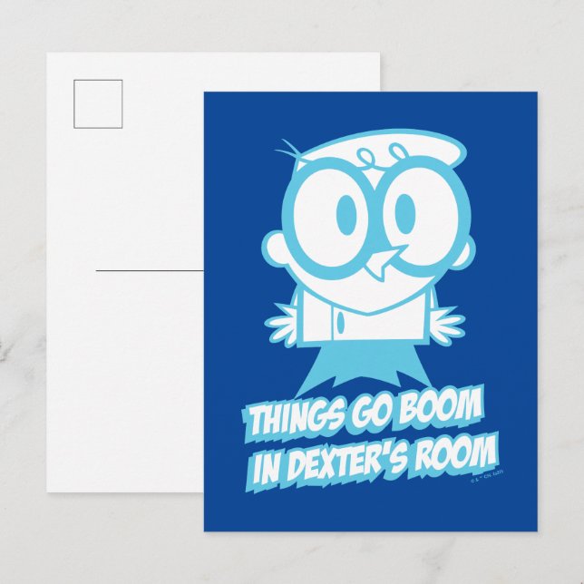 Sak Go Boom in Dexters rum Vykort (Fram/baksida)