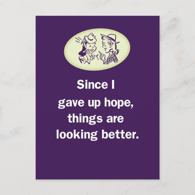 Sak har Tittar bättre sedan jag hoppades Vykort (Framsida)