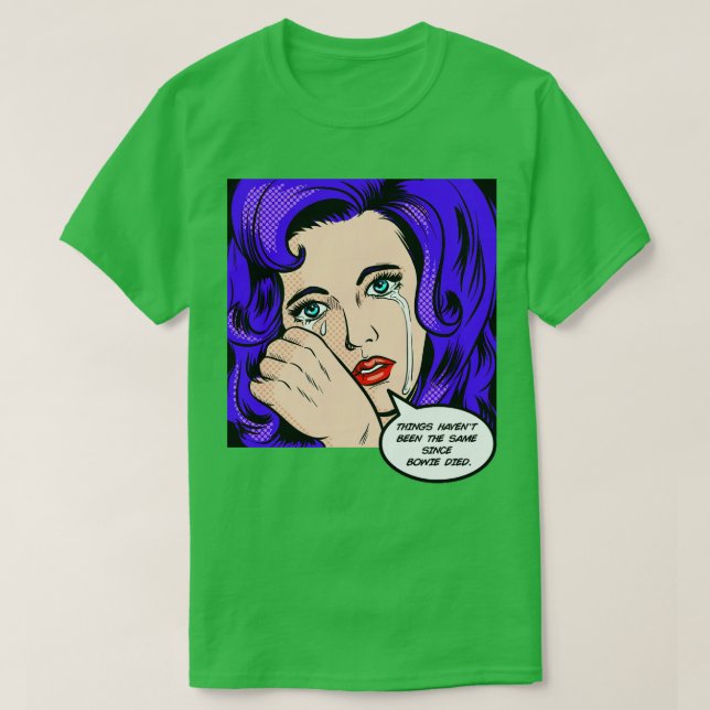 Sak har varit detsamma sedan Bowie dog T Shirt (Design framsida)