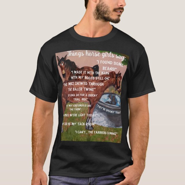 sak hästflickor t shirt (Framsida)