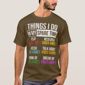 Sak I gör i snålskjutsspel för videospel t Shirt