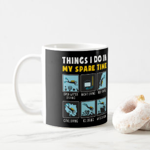 Sak I gör jag i min diskett för Dyka av ledig ti Kaffemugg